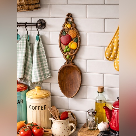 Sexton Other - Vintage Sexton USA Fruit Wall Hanging Spoon – Mid Century Kitchen Decor